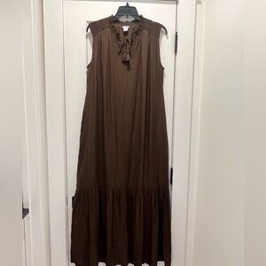 Chicos Womens Maxi Dress Plus Size M Sleeveless